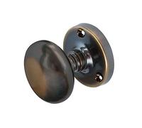 Jedo Mushroom Mortice Door Knob Set - Antique Brass