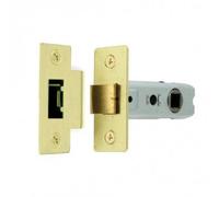 Jedo Standard Tubular Mortice Latch - Brass Plated - 76mm Depth - (57mm Backset)
