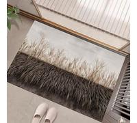 JEDTAKCT Doormat 40X60Cm Washable Indoor Soft Entryway Rug Thatched Roof Carpet Rustic Style Architecture Mat Accent Rug Soft Lightweight Non Slip Bathroom Kitchen Living Room Bedroom Rust Brown