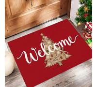 JEDTAKCT Elegant Bow Letters Indoor Doormat, Washable Front Door Entry Throw | Durable Absorbent Door Mats Indoor Rug, Luxury Pearl Snowflake Low-Profile Carpet For Entryway, 45X75Cm, Black And Gold