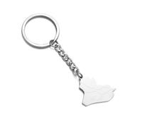 JEDTAKCT Iraq Map Keychain - Fashion With City Limits Flag Keyring Pendant Bag Hanging Ornament Charm For Birthday Gift, Creative Souvenir Gift Keyring Accessories,White