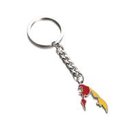 JEDTAKCT Tamil Eelam Map Keychain - Geometry Dripping Oil Shape Flag Keyring Accessories,Personalized Backpack Car Charm Ethnic Style Keyholder Map Keychain,White