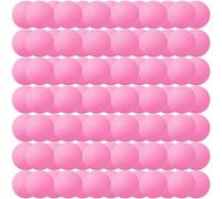 Jedulin 40MM Ping Pong, 50 or 80 Pack Assorted Colored Tennis Balls Multi Color Plastic Balls Fun Beer Ping Pong Bulk, Arts and Craft, Party Decoration, Cat Balls (80pcs-Pink)