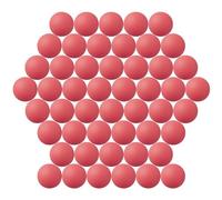 Jedulin 40MM Ping Pong Balls, 50 Pack Assorted Colored Tennis Balls Multi Color Plastic Balls Fun Beer Ping Pong Balls Bulk for Beer Pong Balls, Arts and Craft, Party Decoration, Cat Balls (Red)