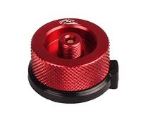 Jeebel Camp Gas Converter for Butane Cannula to Win Gas Cartridge/Lindal Type Valve Adapter (Red)