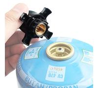 Jeebel Camp Valve Cartridge Adapter for Campingaz Easy-Click/CV Gas Cartridge - Transition Convert from Bayonet Lock to 7/16" Screw Thread Connection