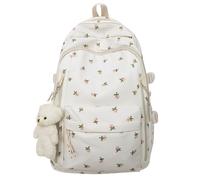 Jeeeun Coquette Backpack, Cherry Backpack for Girls - Cute Kawaii School Backpacks, Teens Daypack (Rose)