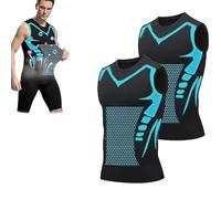 Jeeeun New Men's Compression Vest, Maynox Shirt, Vitaboost Shaping Vest for Men to Build a Perfect Body (Black*2pcs,5XL)