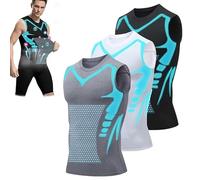 Jeeeun New Men's Compression Vest, Maynox Shirt, Vitaboost Shaping Vest for Men to Build a Perfect Body (3pcs,XL)