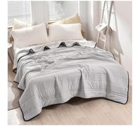 Jeeeun Nuvodreams Cooling Blanket Queen Size, Nuvo Dreams Blankets, Silk Cooling Blanket for Hot Sleepers (Gray,150 * 200cm)
