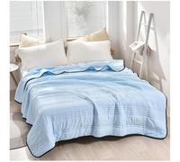 Jeeeun Nuvodreams Cooling Blanket Queen Size, Nuvo Dreams Blankets, Silk Cooling Blanket for Hot Sleepers (Sky Blue,150 * 200cm)