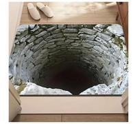 Jeeeun Optical Illusion Rug, 3D Rugs Optical Illusion Non-Slip Visual Trap Floor Mat for Indoor and Outdoor Use, Ideal for Doorway, Living Room, Bedroom and Porch Decor (#1,23.6 × 35.4 in)