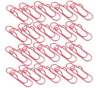 Jeeeun Paperclip Pen Holder, Heart Pen Clip Metal Pencil Clips, Multifunctional Carbon Steel Paperclip for Book,Office (Red,10 Pcs)