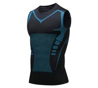 Jeeeun Posture Corrector for Men, Back Posture Corrector for Men, Menionic Tourmaline Posture Corrector Vest (Black,Small)