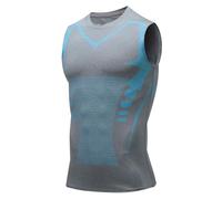 Jeeeun Posture Corrector for Men, Back Posture Corrector for Men, Menionic Tourmaline Posture Corrector Vest (Gray,Large)