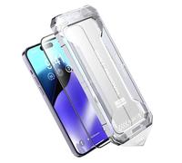Jeeeun SmoothShield 2 Packs - Tempered Glass Screen Protector with Anti-Scratch Anti-Fingerprint Privacy & Auto Dust-Free Install (HD Clear,For Iphone 16)
