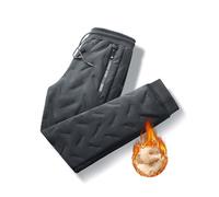 Jeeeun Unisex Fleece Jogging Bottoms - Embrace Cozy Comfort, Unisex Fleece-Lined Waterproof Pants (Black-Jogger,M)