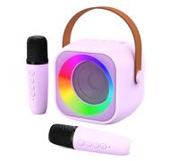 Jeefu Karaoke Machine 2 Microphones, Birthday Gifts for Girls Toys Age 3-15 Year Old Girls Gifts Kids Microphone Toys for 3-12 Year Old Girls Birthday Presents Easter Gifts for Kids