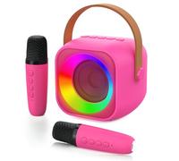 Jeefu Karaoke Machine 2 Microphones, Birthday Gifts for Girls Toys Age 3-15 Year Old Girls Gifts Kids Microphone Toys for 3-12 Year Old Girls Birthday Presents Easter Gifts for Kids