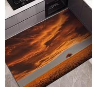 JEEGIU Amber Sky Tree Kitchen Mats Cushioned Comfort Mat for Home & Office Ergonomically Engineered Memory Foam Kitchen Rug Waterproof Non-Skid,Home,5x7ft/60x84in/150x210cm
