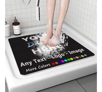 JEEGIU Custom Rug with Logo for Bedroom, Personalized Rugs Add Your Own Photo Text, Customized Bathroom Rugs Mat for Bathroom Floor, Home Decor Accessories 140x150cm/55.12x59.06in