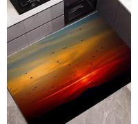 JEEGIU Scarlet Sunset Birds Kitchen Mats Cushioned Comfort Mat for Home & Office Ergonomically Engineered Memory Foam Kitchen Rug Waterproof Non-Skid,Home,2x4ft/24x48in/60x120cm