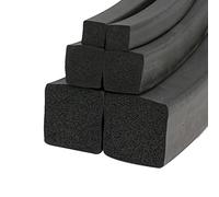 JEEIJ 10M Foaming EPDM Rubber Seal Strip, Black Sponge Square Strip 5 6 8 10 Mm Line Cord Foamed EPDM Spange Rubber Molding, 1PCS (Color : 8x8mm)