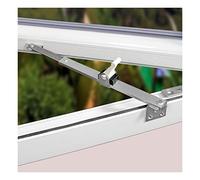 JEEIJ Restrictor Sliding Wind Brace Telescopic Window Support, Stainless Steel Limiter Angle Controller Stopper Heavy Duty Gusset Fixed, 1pcs