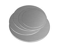 JEEIJ Stainless Steel Round Plate, Diameter 40mm 42mm 45mm 48mm Circular Sheet Disc, Thickness 1.1mm 1.3mm 1.8mm 2.7mm Round Disk (Size : 40mmx1.1mm(5pcs))