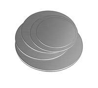JEEIJ Stainless Steel Round Plate, Diameter 50mm 60mm 70mm 80mm Circular Sheet Disc, Thickness 1.1mm 1.3mm 1.8mm 2.7mm Round Disk (Size : 60mmx2.7mm(2pcs))