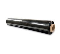 JeeJaan® 1 Roll Black Pallet Wrap 500mm x 300m 17mu 1.8 kg - Standard Core Heavy-Duty Premium Stretch Film Shrink Wrap Durable Cling Wrap for Secure Packaging and Shipping Needs