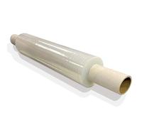 JeeJaan® 1 Roll Clear Pallet Wrap 400mm x 300m 20mu - 1.75 kg Extended Core Strong Industrial Shrink Wrap Cling Film Water & Moisture Proof Pallet Stretch Shrink Wrap | Return Pallet Stretch Wrap