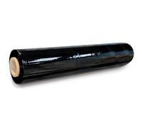 JeeJaan® 1 Roll of Black Heavy Duty Pallet Strech Shrink Wrap 400mm x 300m x 23mu - Strong Packaging Industrial Shrink Film Pallet Wrap for Moving Home, Furniture, Luggage and Parcel