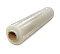 JeeJaan® 1 Roll of Clear Heavy Duty 400mm x 230m x 23mu 1.3KG - Strong Stretch Wrap Shrink Wrap Packaging Cling Film Pallet Wrap for Moving Home, Furniture, Luggage and Parcel