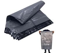 JeeJaan® 100 Extra Large Grey Postal Bags 24" x 36" - 610 x 914 mm Strong Durable Plastic Shipping Bags - Waterproof and Recyclable Mailing Bags for Postage Delivery Bags