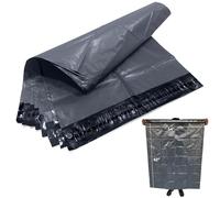 JeeJaan® 100 Pcs Grey Postage Bags 34x42 in Extra Large Mailing Bags 860 x 1065 mm Large Poly Mailers Grey Postage Bag Strong Recyclable Poly Mailer Postage Bags for Envelope & Courier Shipping