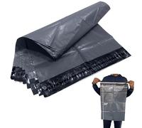 JeeJaan® 100 Pcs Grey Postal Bags 17" x 24" - 432 x 610 mm Grey Large Poly Mailers Postage Bag - Envelope Courier Shipping Mailers Strong Self Seal Parcel Postage Bags