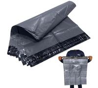 JeeJaan® 100 Pcs Grey Postal Bags 21" x 24" - 533 x 610 mm Grey Poly Mailers Large Parcel Bags Strong Recyclable Poly Mailer Postage Bag for Envelope & Courier Shipping