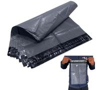 JeeJaan® 100 Pcs Grey Postal Bags 9" x 12" - 228 x 305 mm Poly Mailers Grey Postage Bags - Envelope Courier Shipping Mailers Strong Self Seal Parcel Mailers Postage Bags