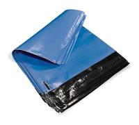 JeeJaan® 100 Pcs Metallic Blue Mailing Bags 14x21 in Poly Mailers 355 x 533 mm Postage Bags Envelope Postal Bags Strong Self Seal Parcel Mailers Courier Bags for Envelope & Courier Shipping