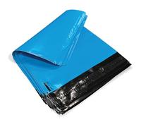 JeeJaan® 100 Pcs of Baby Blue Mailing Bags 10 x 14 in Mailers Bag 254 x 354 mm Plastic Courier Parcel Bags Envelopes Durable Packaging Shipping Bags Strong Self Seal Parcel Mailers Postage Bags