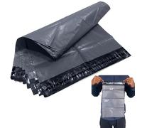 JeeJaan® 100 Pcs of Grey Mailing Bags 10" x 14" - 254 x 354 mm Mailing Mailer Plastic Courier Parcel Envelopes Durable Packaging Shipping Bags Strong Self Seal Parcel Mailers Postage Bags