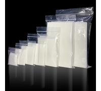 JeeJaan® 100 Pcs of Grip Seal Bags GL-12 8" x 11" | Heavy Duty Cellophane Bags | Resealable Clear Plastic Food Storage Bag & Freezer Bag for Kitchen, Jewelry, DIY, Office Stationery Storage