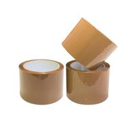 JeeJaan® 3 Rolls of Brown Packing Tape Strong 72mm x 66m Parcel Tape for Sealing Boxes Shipping Cartons Packaging Storage Moving House Warehouse Postal Use and General Packaging
