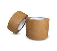 JeeJaan® 3 Rolls of Brown Paper Tape 50mm x 50m Heavy Duty Kraft Tape for Packaging Sealing Boxes and Parcel Wrapping Eco-Friendly Strong Adhesive Recyclable for Packing and Storage Use