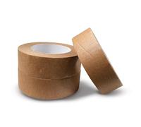 JeeJaan® 3 Rolls of Kraft Paper Tape 38mm x 50m Self-Adhesive Eco-Friendly Paper Tape for Packing Shipping and Parcel Sealing Durable Recyclable Strong Adhesive for Boxes and Wrapping Use