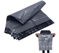 JeeJaan® 50 Pcs Grey Mailing Bags 21x24 in Grey Packing Bags 533 x 610 mm Large Poly Plastic Postage Mailers - Envelope Courier Shipping Mailers Waterproof and Tear-Proof Postal Courier Bags