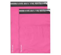 JeeJaan® 50 Pcs Mixed Pink Mailing Bags 2 Sizes 25 from Each 10 X 14 and 12 X 16 - Poly Postal Self Seal Bags - Ship Your Valuables with Our Durable and Secure Mixed Pink Mailing Bag