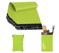 JeeJaan® 50 Pcs Small Neon Green Mailing Bags 6x9 in Green Poly Mailers 160 x 230 mm Small Poly Mailers Postage Bag Strong Recyclable Postage Bag for Envelope & Courier Shipping