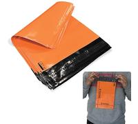 JeeJaan® 50 Pcs Small Orange Mailing Bags 6x9 in Orange Poly Mailers 160 x 230 mm Small Poly Mailers Postage Bags Strong Recyclable Postage Bags for Envelope & Courier Shipping